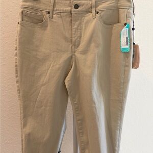 NYDJ Women's Cream Straight Leg Pants